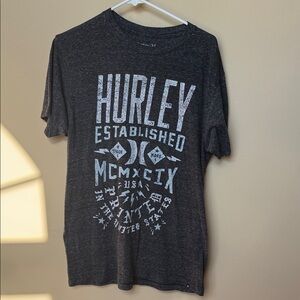 Hurley Men's Dark Gray Graphic Tee